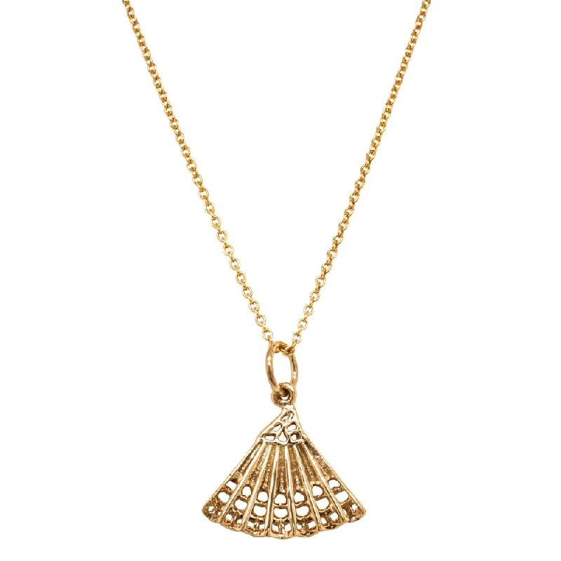 Luxury Jewelry Clearance – Shop Premium Styles Now Deja Vu 10ct Yellow Gold Fan Necklace