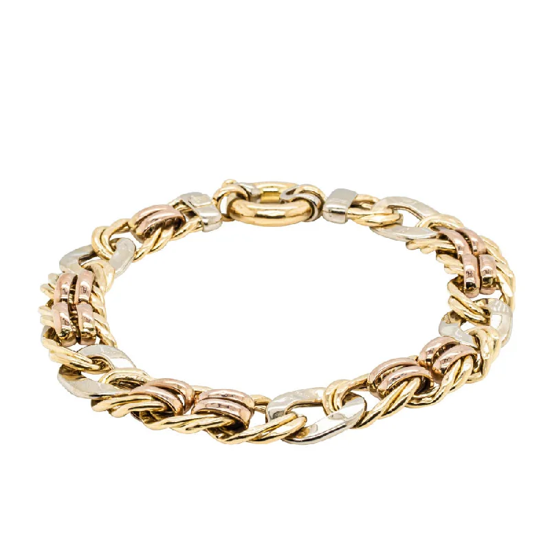 Shine Bright With Our Special Jewelry Promotions Deja Vu 18ct Tri Tone Gold Bracelet