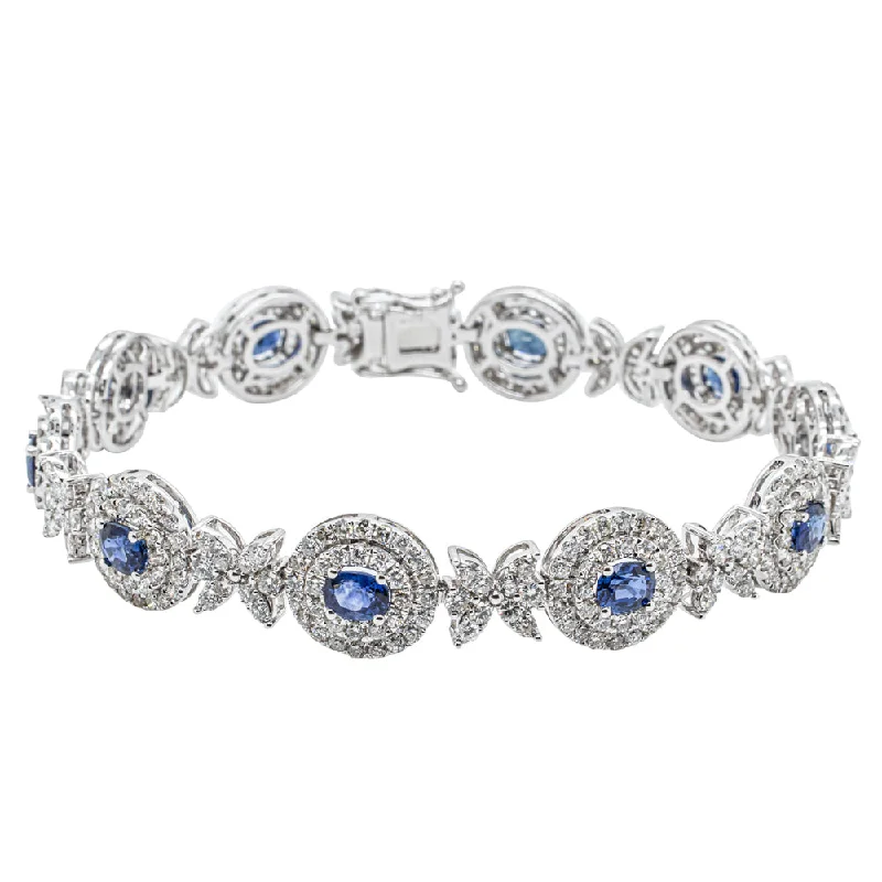 Fine Jewelry, Limited-Time Offers Available Deja Vu 18ct White Gold 4.11ct Sapphire & Diamond Bracelet