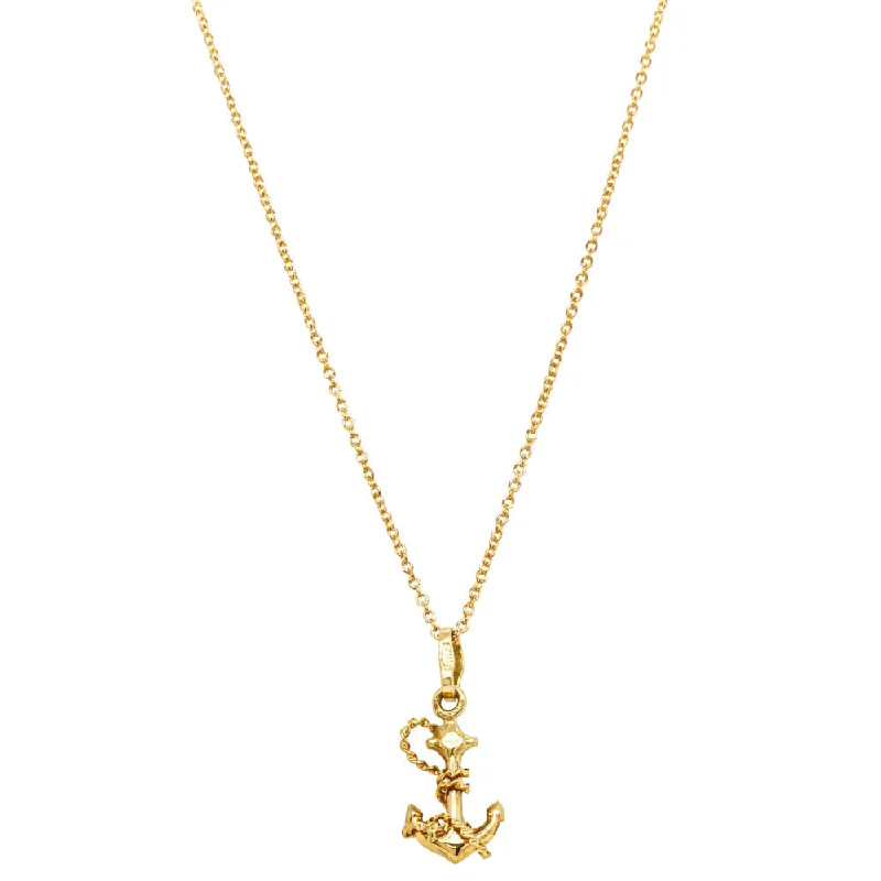 Timeless Elegance, Temporary Discounts – Act Fast Deja Vu 18ct Yellow Gold Anchor Necklace