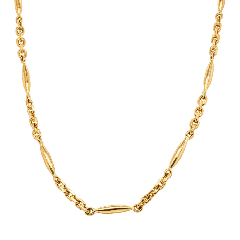 Fashion-Forward Jewelry At Incredible Prices Deja Vu 23ct Yellow Gold Fancy Link Chain