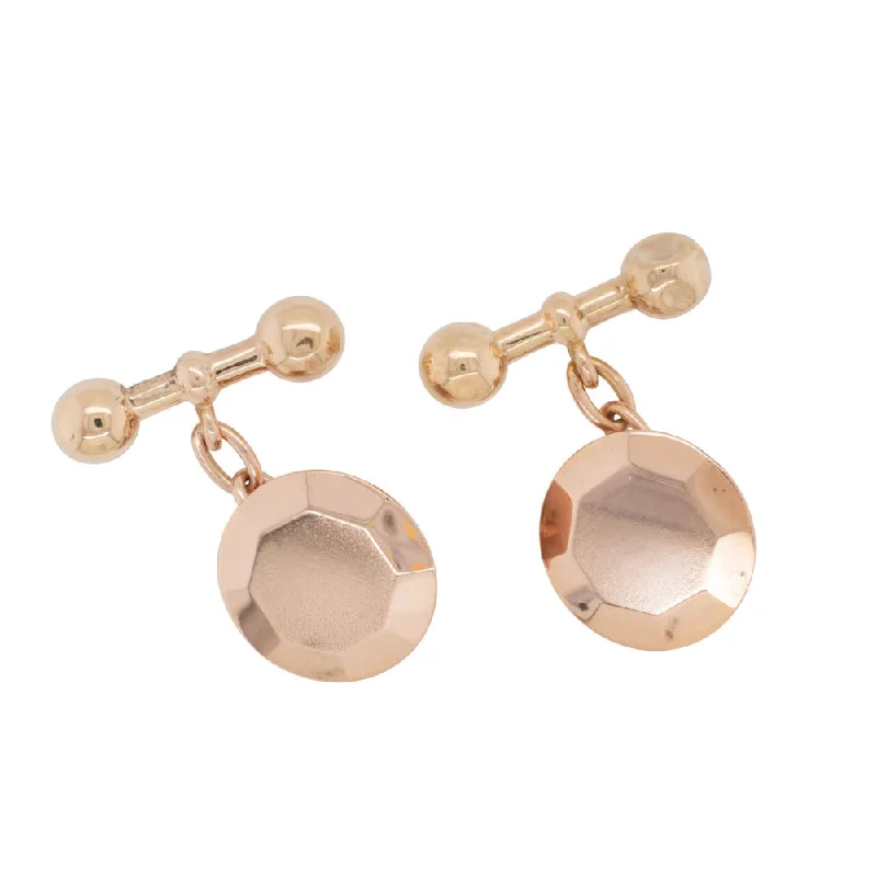 Don't Miss Out On Bestselling Jewelry At Special Prices Deja Vu 9ct Rose Gold Cufflinks