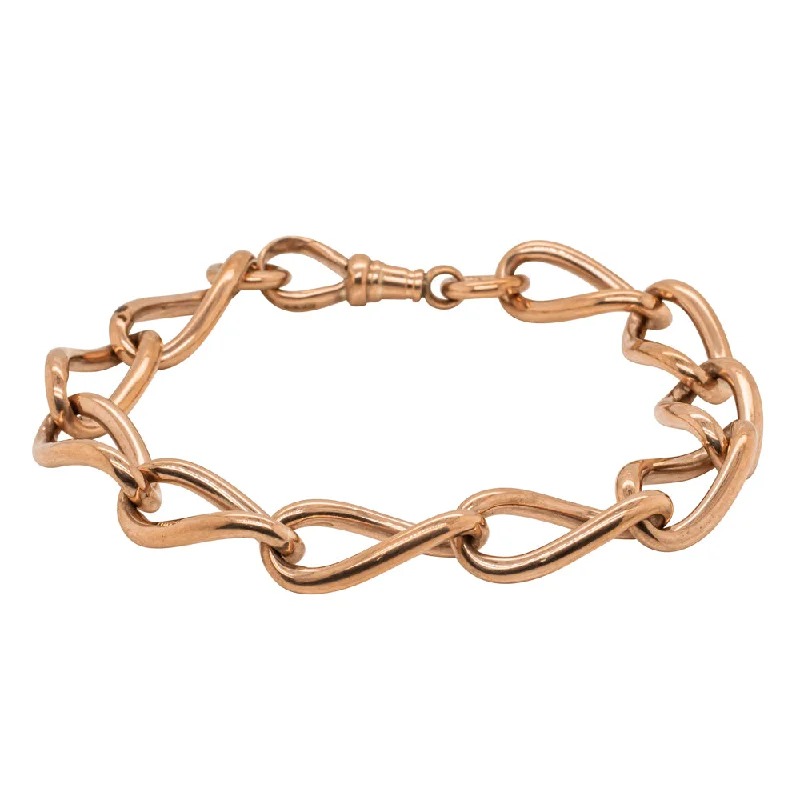 Jewelry Clearance Sale – Final Reductions Deja Vu 9ct Rose Gold Curb Bracelet