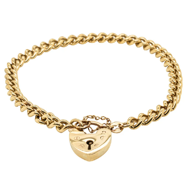 Limited-Time Offer On Elegant Jewelry Pieces Deja Vu 9ct Yellow Gold Curb Bracelet