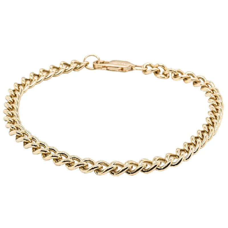 Exclusive Jewelry Offers – Shine For Less Deja Vu 9ct Yellow Gold Curb Bracelet