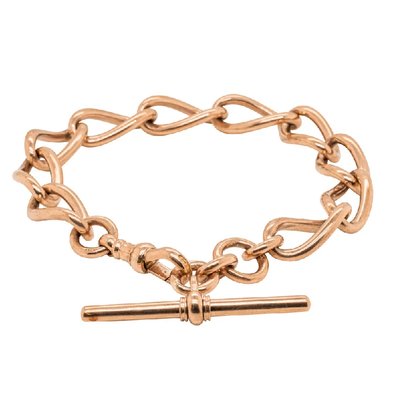 Special Sale On Handcrafted Jewelry – Shop Today Deja Vu 9ct Rose Gold Curb Fob Bracelet