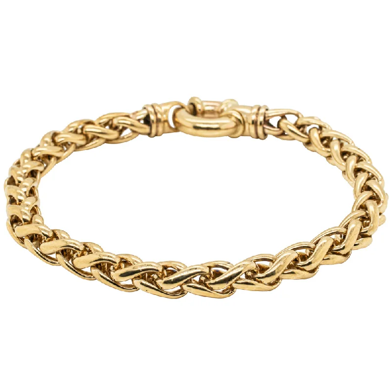 Shop Stylish Jewelry Now And Save Big Deja Vu 9ct Yellow Gold Foxtail Bracelet