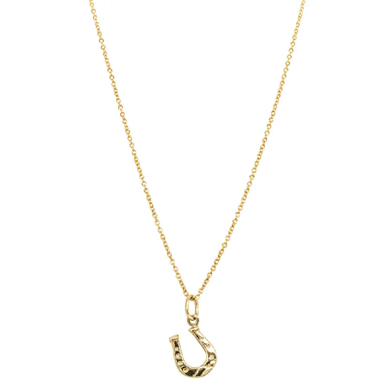 Upgrade Your Jewelry Collection For Less Deja Vu 9ct Yellow Gold Horseshoe Necklace