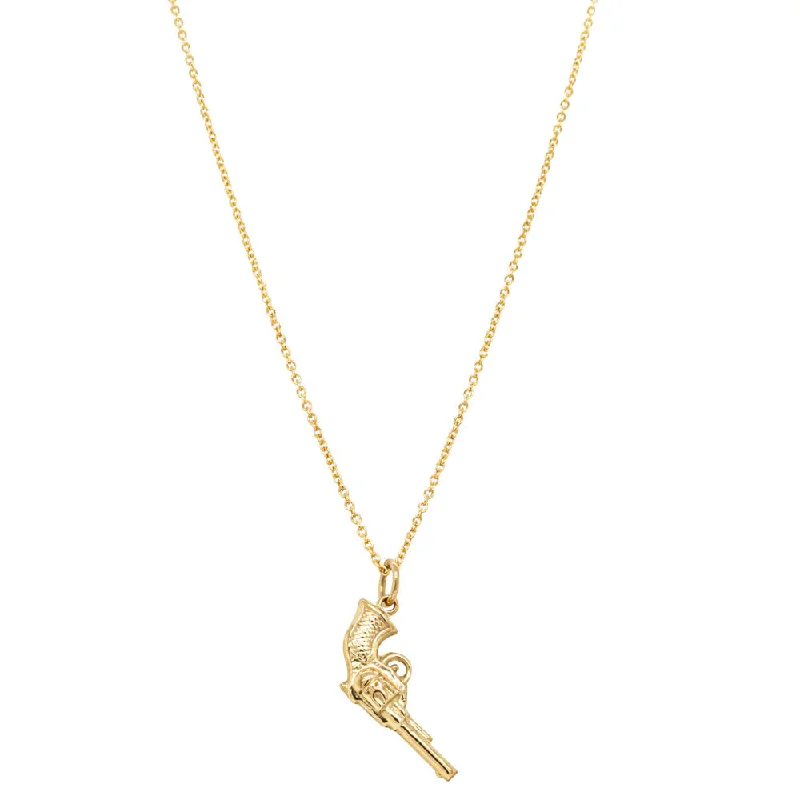 Affordable Luxury Jewelry – Style At A Great Price Deja Vu 9ct Yellow Gold Hollow Revolver Necklace