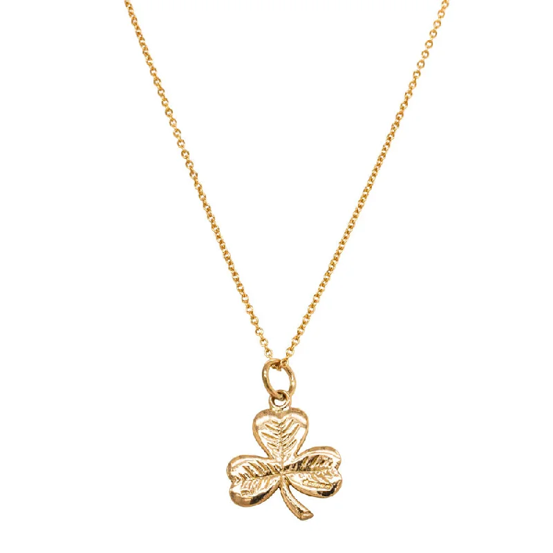 The Ultimate Jewelry Sale – Shop Premium Styles Deja Vu 9ct Yellow Gold Shamrock Necklace