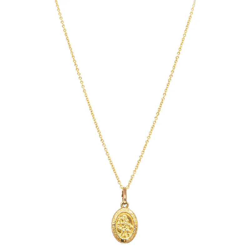 Jewelry Sale Bonanza – Grab Your Sparkle Now Deja Vu 9ct Yellow Gold St Christopher Necklace