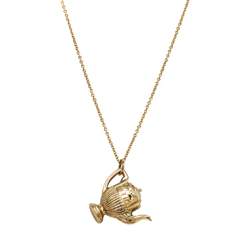 Exclusive Jewelry Sale Event – Shop Now Deja Vu 9ct Yellow Gold Tea Pot Necklace