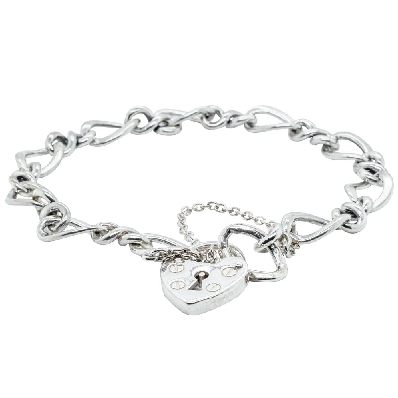 Luxury Jewelry At Unbeatable Discounts Deja Vu Sterling Silver Figaro Bracelet