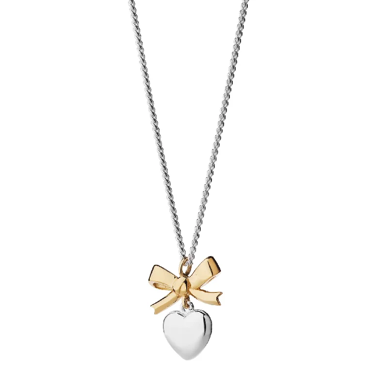 Luxury Jewelry At Unbeatable Discounts Karen Walker Mini Superlove Necklace - Sterling Silver & 9ct Yellow Gold