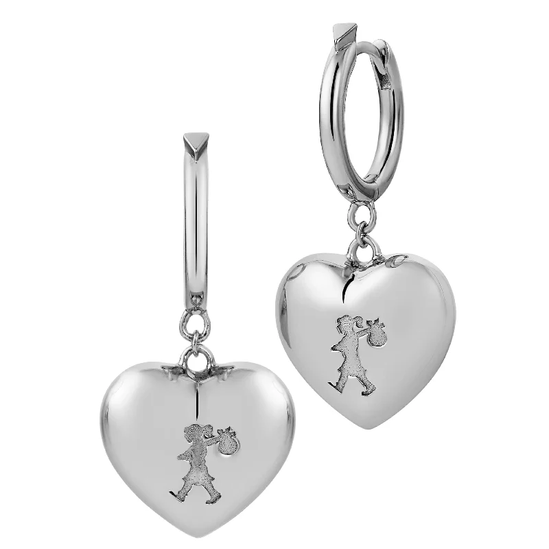 Best Jewelry Sale – Shop Exclusive Designs Now Karen Walker x Walker & Hall Runaway Heart Earrings - Sterling Silver