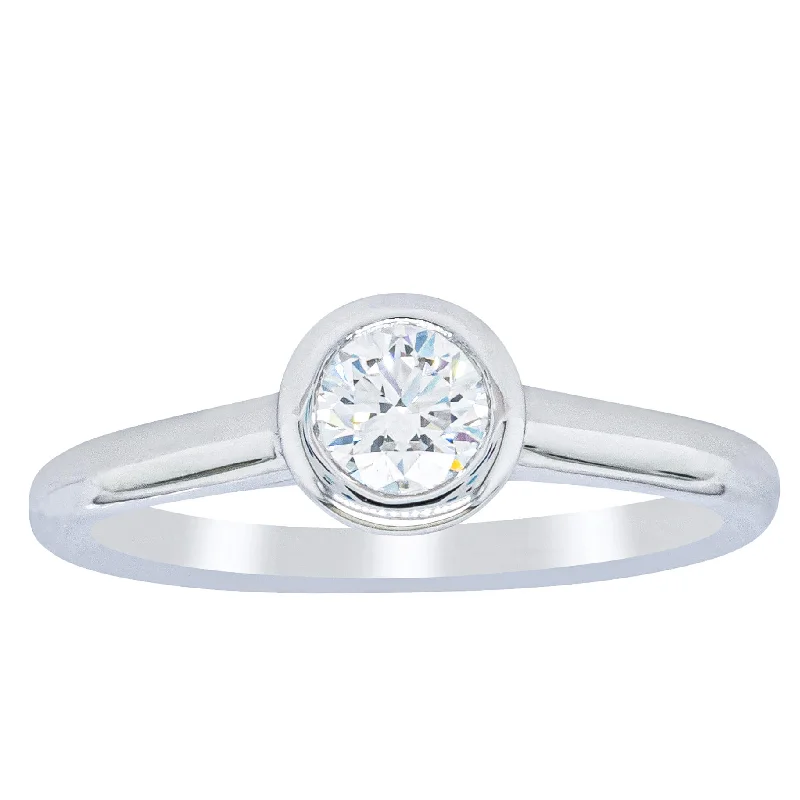 The Perfect Jewelry Piece At The Perfect Discount Platinum .41ct Diamond Natalia Ring