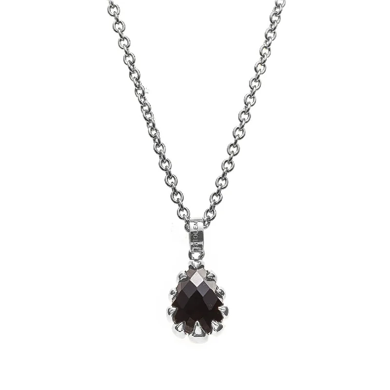 Grab Your Favorite Jewelry At The Lowest Prices Stolen Girlfriends Club Love Claw Drop Necklace - Silver & Onyx