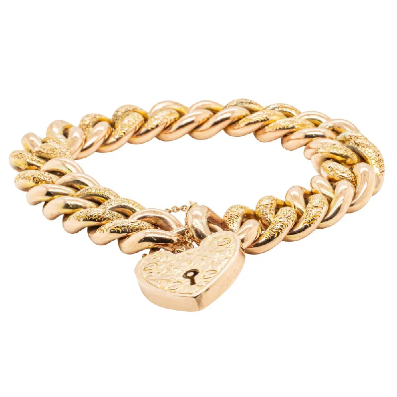 The Perfect Accessory For Less – Jewelry Sale Live Vintage 9ct Hollow Rose Gold Curb Bracelet