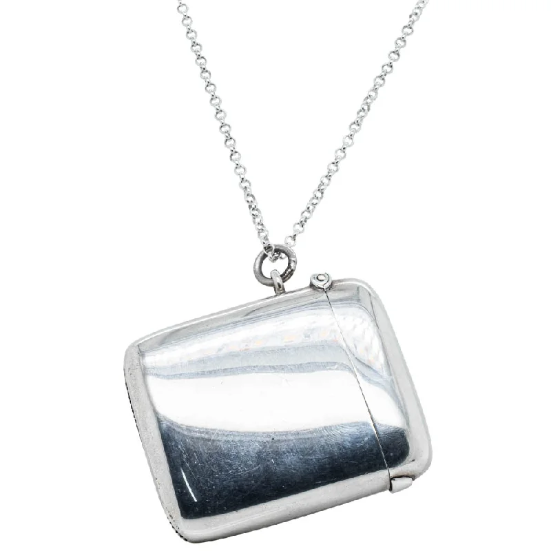 Sparkle On A Budget – Fine Jewelry For Less Deja Vu Sterling Silver Vesta Case Necklace