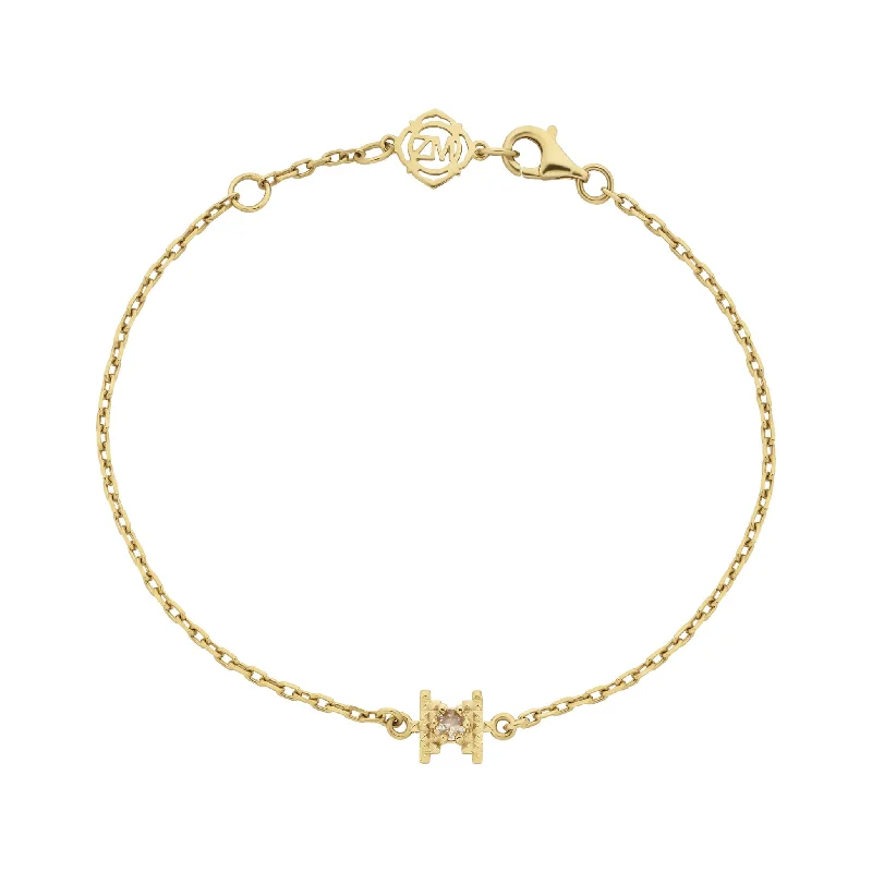 Jewelry Clearance Sale – Final Reductions Zoe & Morgan Inti Bracelet - Gold Plated & Peach Zircon